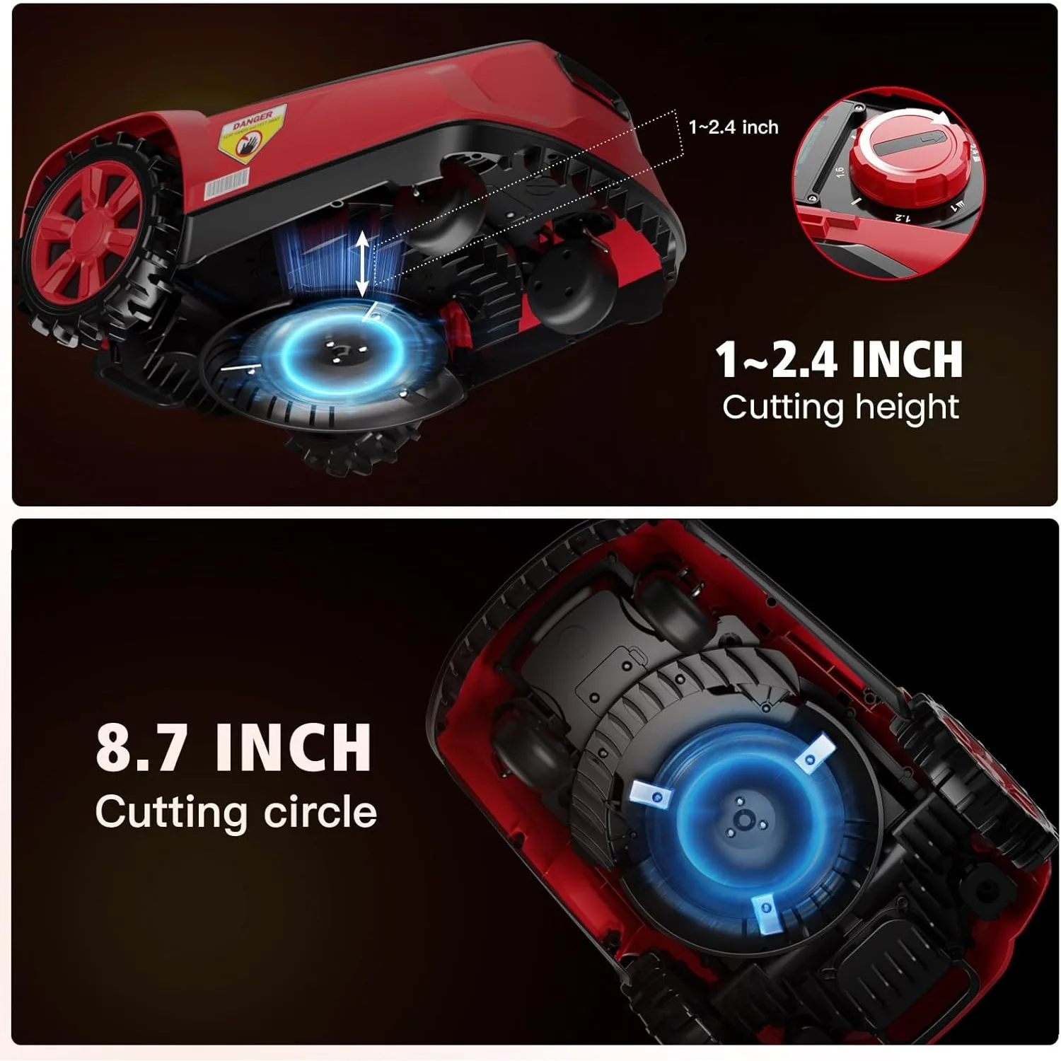 20V Smart Robot Lawn Mower – 1/4 Acre Coverage 4
