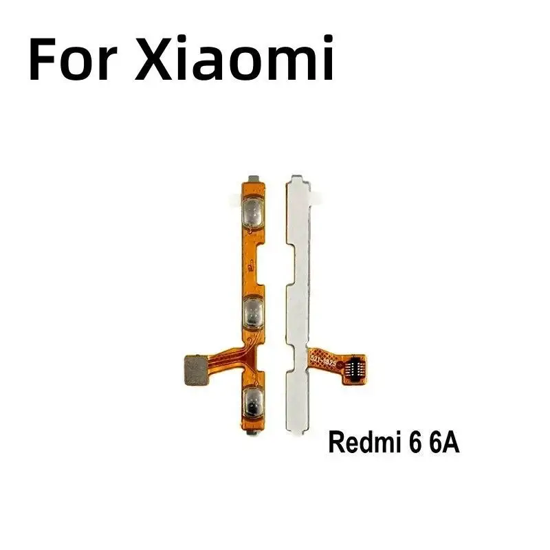 

New Power on/off & volume up/down buttons flex cable Replacement for Xiaomi Redmi 6 6A 6Pro Mi A2 Lite phone