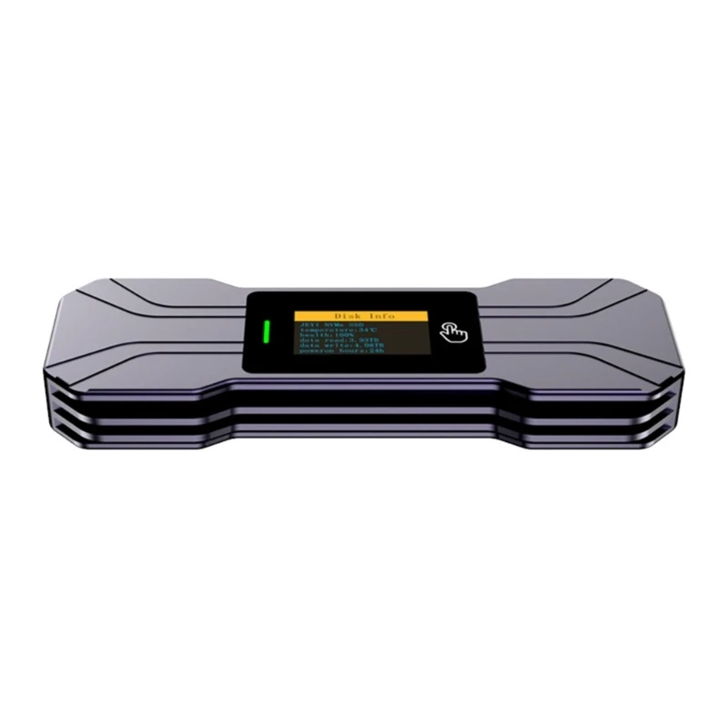

L43D Алюминиевый корпус SSD M.2 Протокол NVME со светодиодным дисплеем USB 3.1 Gen2 10 Гбит/с Корпус для жесткого диска 9210B