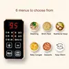 DMWD Electric Slow Cooker 1L Stewing Soup Pot Bird's Nest Maker Porridge Casserole Breakfast Machine White Porcelain Liner 220V 2