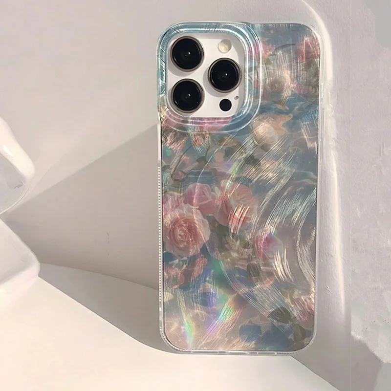 Floral Water Wave Element Phone Case Cover