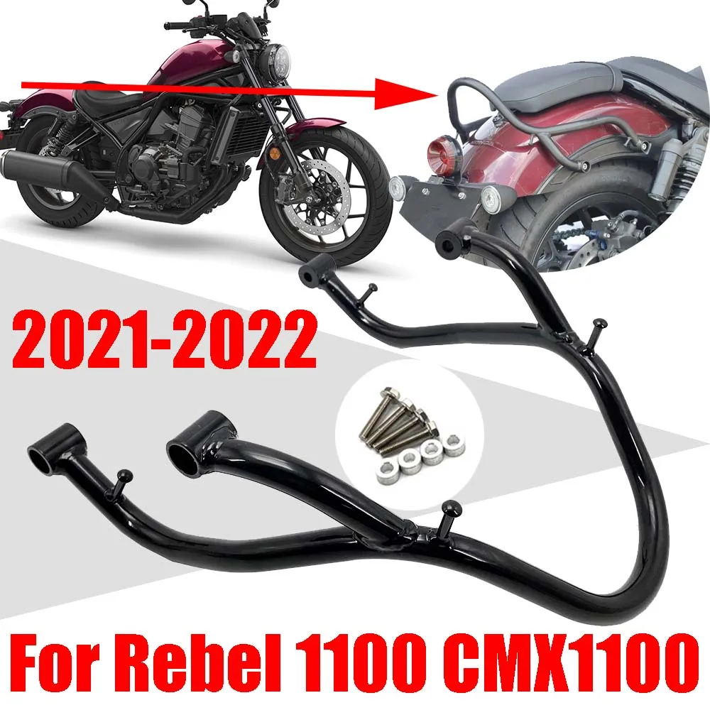 

For HONDA Rebel 1100 CMX1100 CMX 1100 CM 2021 2022 Accessories Rear Rack Armrest Luggage Bag Saddlebag Holder Support Bracket