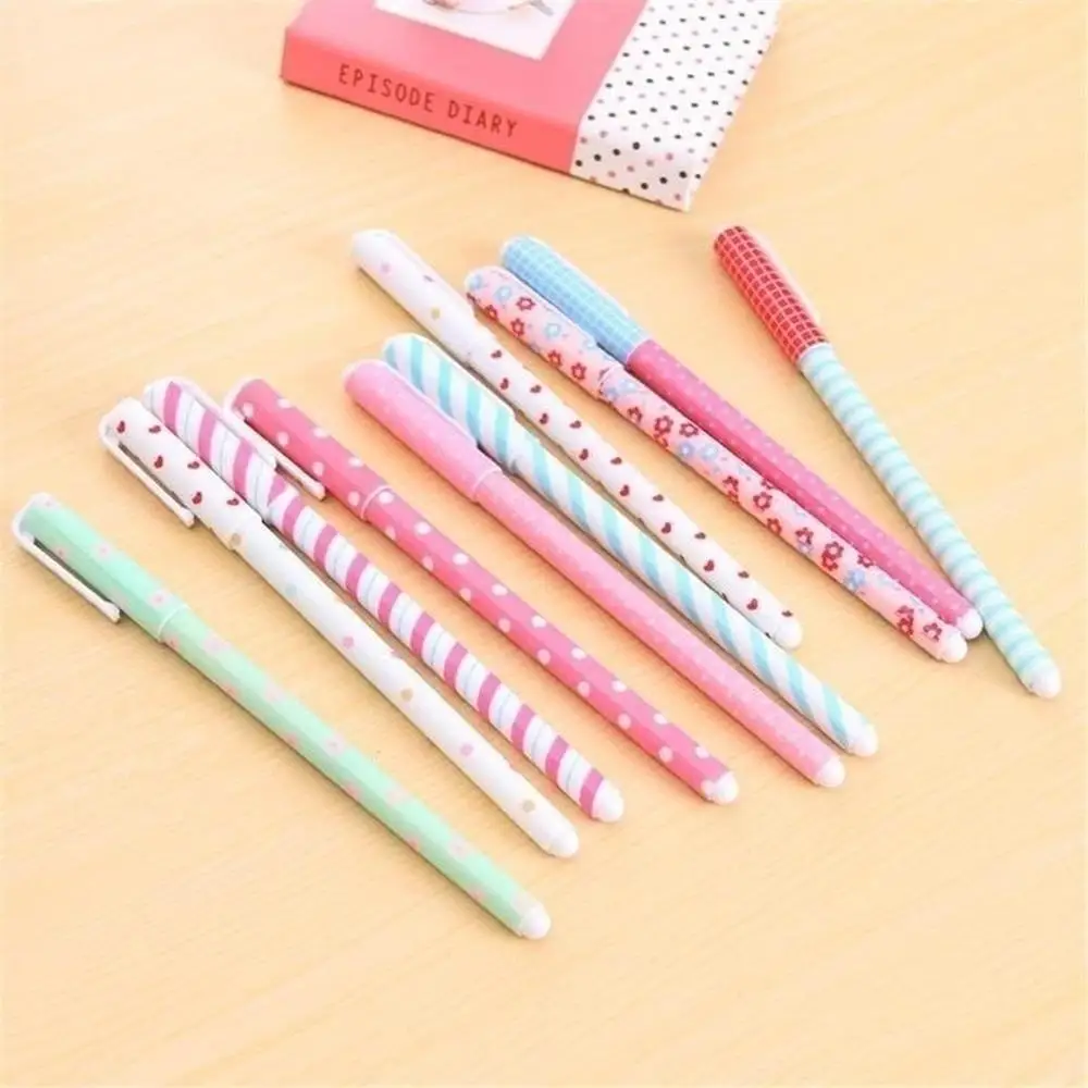 10 Stück/Set Bunte 0,38 mm Gel-Stift Blume Tier Sternenstern Süße Flora Farbige Gel-Stift niedliche Stifte für Schule Stationär – Detail 5