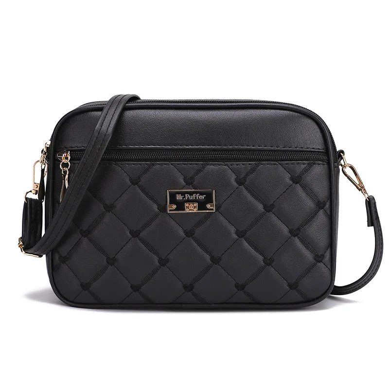 

2023 Diamond Lattice PU Leather Women's Handbags Famous Brand Designer Shoulder Cross Body Large Bags Female Big Square Handbag