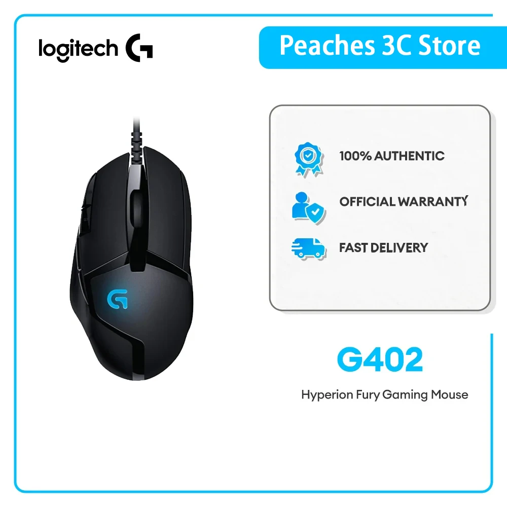 Originale Logitech G402 Hyperion Fury Fps Mouse Da Gioco Mouse Ottico Cablato Accessori Periferici Per Computer Mouse Da Gioco Cs Lol