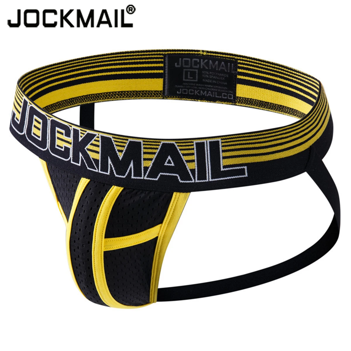 

JOCKMAIL Mens Sexy Jockstrap Thongs Gay Underwear Men Patchwork Penis Pouch Panties Male Mesh Low Waist Bikini Homme Cueca Tanga