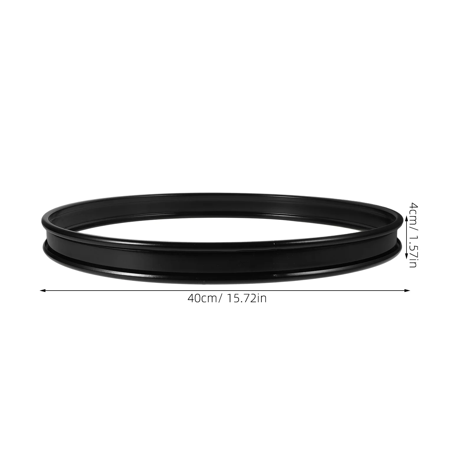 Black Spray Drum Hoop Clamp for Bass Drums Metal Protector Sound Quality Practice Performance Recording Studios Drum