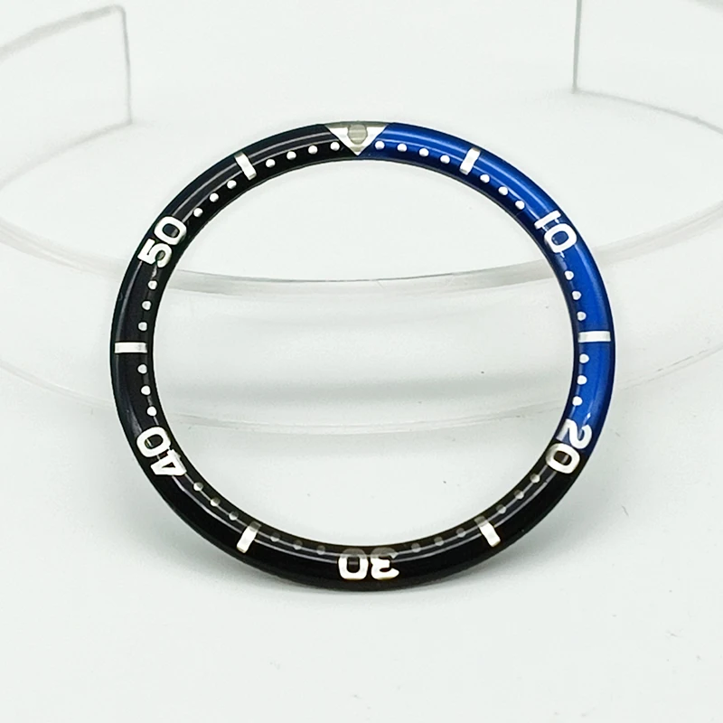 Premium 38mm Diver Watch Bezel Insert - Aluminum Resin Bezel Ring Spare Part