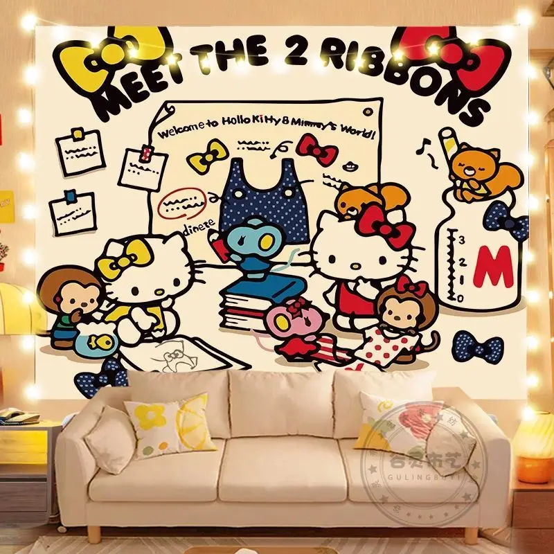 Pretty Sanrio Poster Anime Cartoon Cinnamoroll Hello Kitty Kuromi