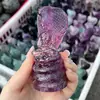 Natural Fluorite Sakyamuni Buddha Carving Polished Reiki Healing Fengshui High Quality Room Decor Energy Gift 1PCS 5