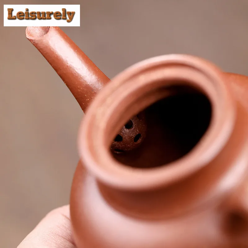 180ml Elegant Yixing Purple Clay Teapots Handmade Gyokuro Pot Raw Ore Downhill Mud Kettle With Filter Chinese Zisha Tea Set Gift