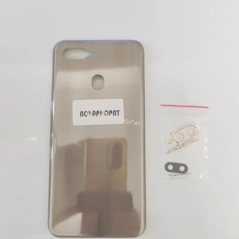 Oppo 배터리 도어 커버 후면 케이스, 후면 하우징, 측면 전원 볼륨 버튼 베젤 카메라 유리 렌즈, A7 AX7