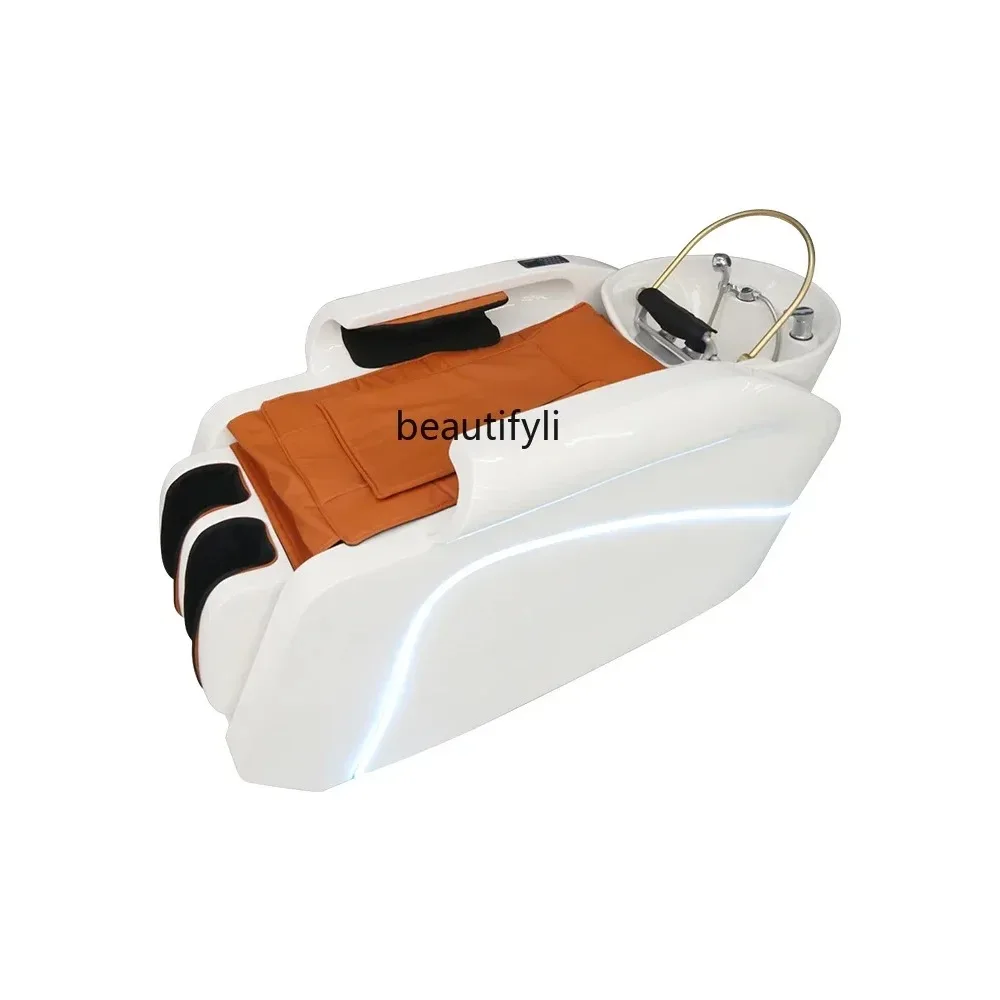 

Intelligent Electric Whole Body Massage Shampoo Bed Ceramic Basin Fumigation Massage Integrated Bed Barber Shop