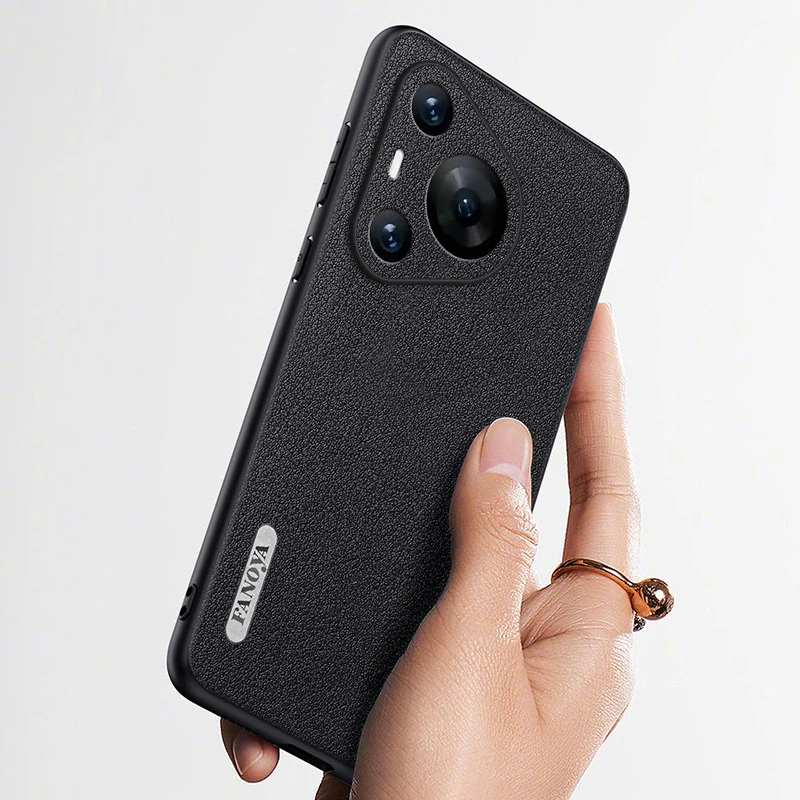 Custodia In Pelle 2024 Per Huawei P70 Pro Cover Per Telefono Con Protezione Completa In Silicone Per Abbronzatura Vegetale Opaca Huaweip70Pro Coq