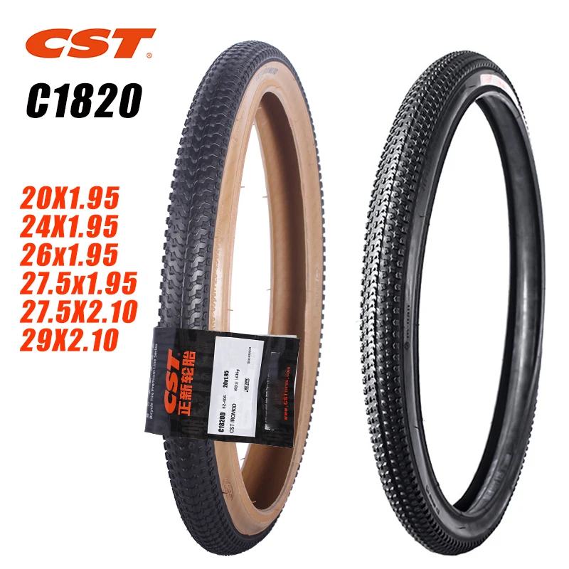 

CST Mountain Bike tires C-1446 C-1820 Wear-Resistant 20 24 26 27.5 29inch 1.75 1.95 2.1 Bicycle Outer Tyre