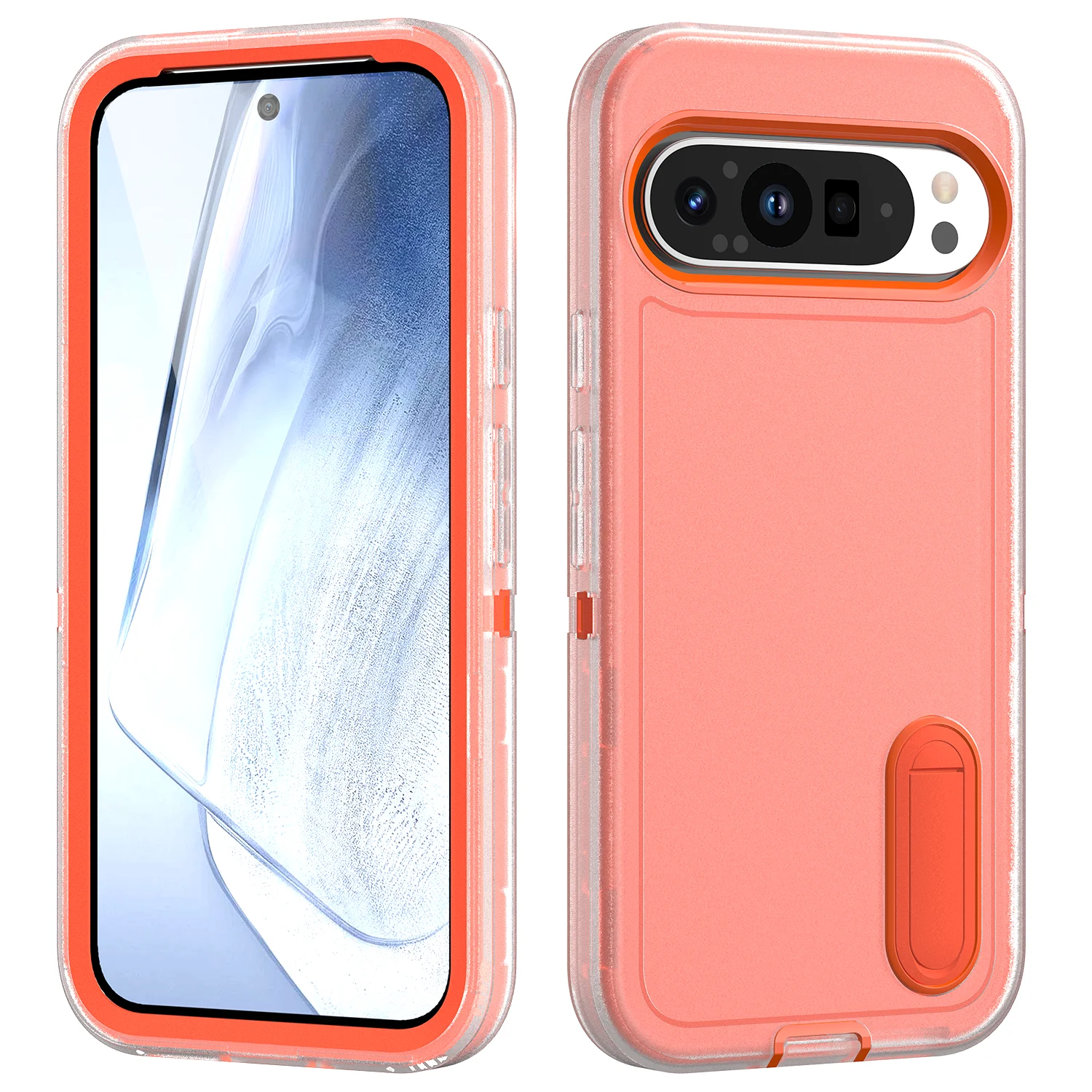Ultimate Shockproof Hybrid Case with Hidden Stand Holder and Dual-Layer Bumper