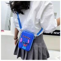Disney Lilo&Stitch Kids bag Cartoon Mickey Minnie Diagonal Cross bag Fashion Accessory bag Bag Boy Girl Kindergarten Coin Bag 2