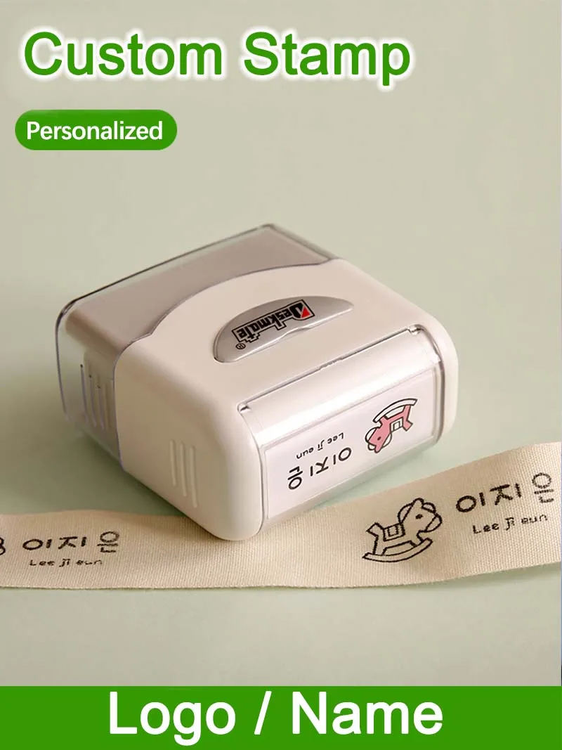  Personalized Stamp with Logo Name - Custom Rubber