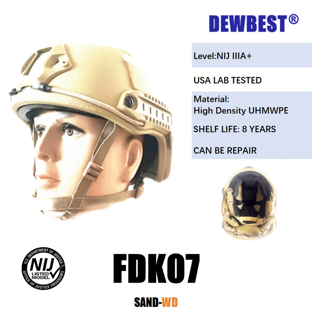 NIJ-Ⅲa(レベル3a) Ops-Coreタイプ防弾ヘルメット OD　Lサイズ NIJ-Ⅲa(レベル3a) 実物 Ops-Coreタイプ防弾ヘルメット OD L