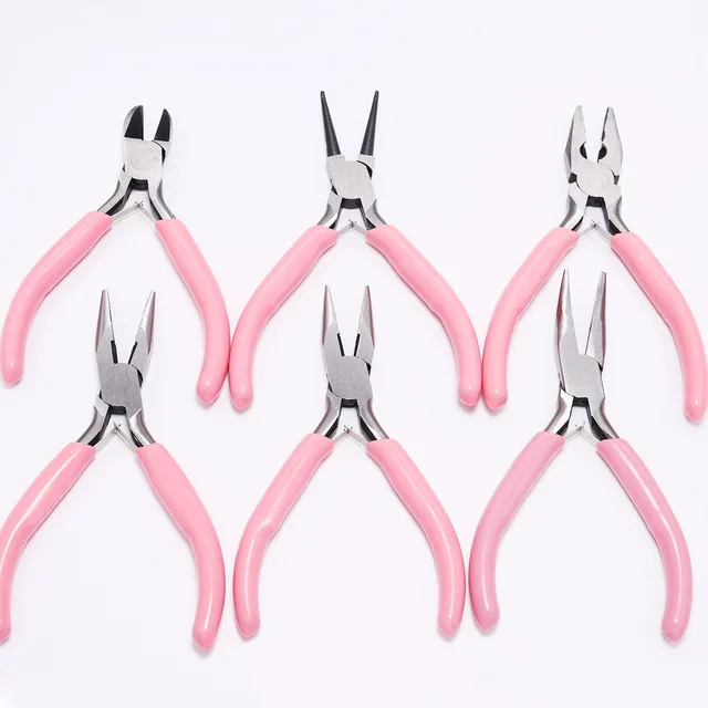 Mini Pliers Diagonal Pliers Round Bent Needle Nose Cutter Handcraft Beading Insulated Plier For DIY Small Jewelry pliers tools 4