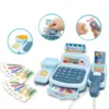 ZK30 Cash Register Toy with Scanner Lights Sounds Effect Interactive Kids Supermarket Checkout Toy for Children 4