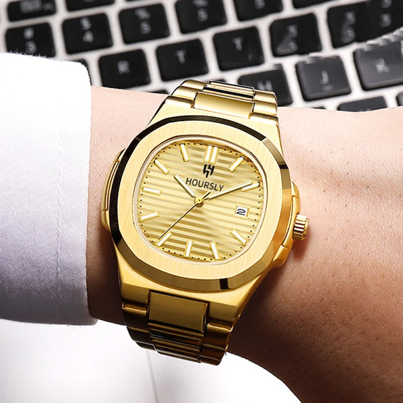 Men's Fashion Stainless Steel Belt Luxurious Business Quartz Watch Wristwatches main image 1