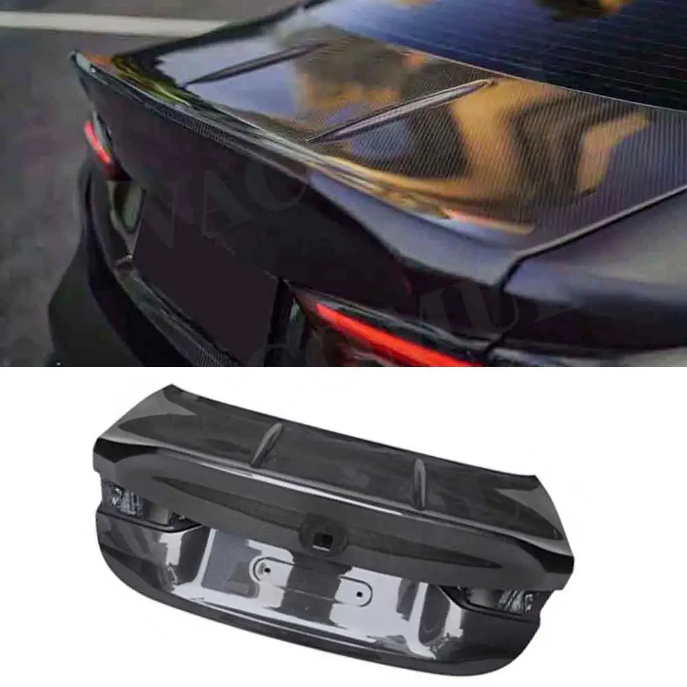 

Car Rear Trunk Roof Cover Boot Lid Tail Body Kit for BMW 3 series G80 M3 4 Door 2021+ Dry Carbon Fiber Styling Modification