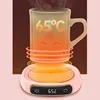 Smart Coffee Cup Warmer Electric Mug Heater for Milk Tea Food Portable Heating Coaster 3 Gear Settings Auto-off Cup Warming Pad 5