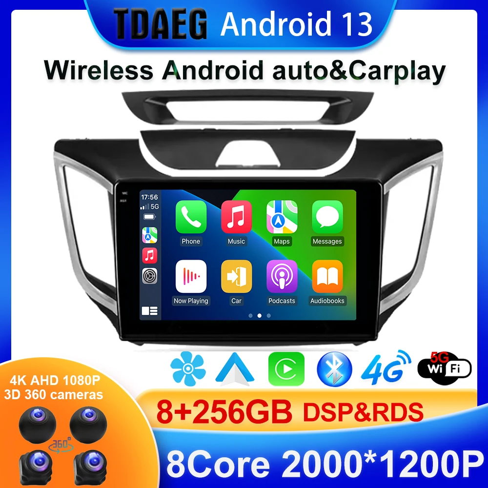 

TS10 FYT 7862 For Hyundai Creta IX25 2015 - 2019 Car Radio Multimedia Video Player Navigation GPS Android 13.0 No 2din 2 din
