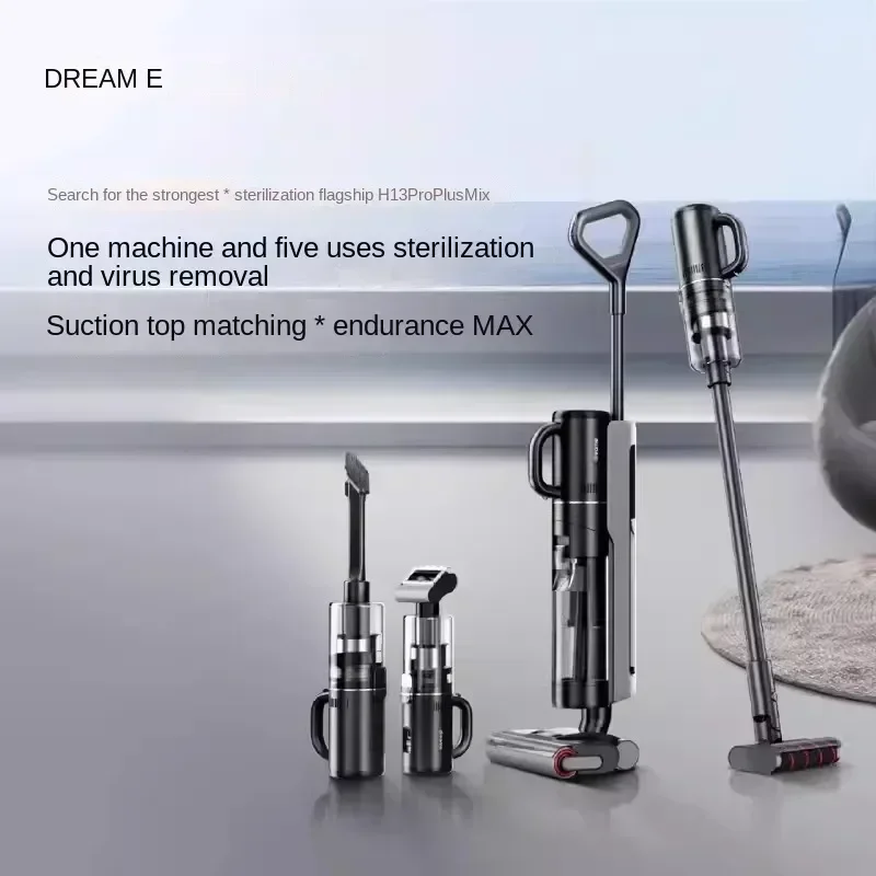 

New Dreame Double Veneer Mite Removal Wireless Floor Scrubber Suction Drag Sweeper Home H13 Pro plus Mix vacuum cleaner