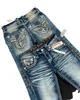 Hip Hop Rock Revival Embroidered Jeans 2024 New American Style Street Wear Loose Casual Y2k Wide Leg Jeans Fall Guys Men Jeans 4
