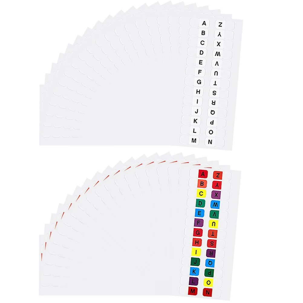 

Цветные книжные наклейки, маленькие липкие вкладки, блокнот, маркеры для страниц, алфавитные руководства по файлам
