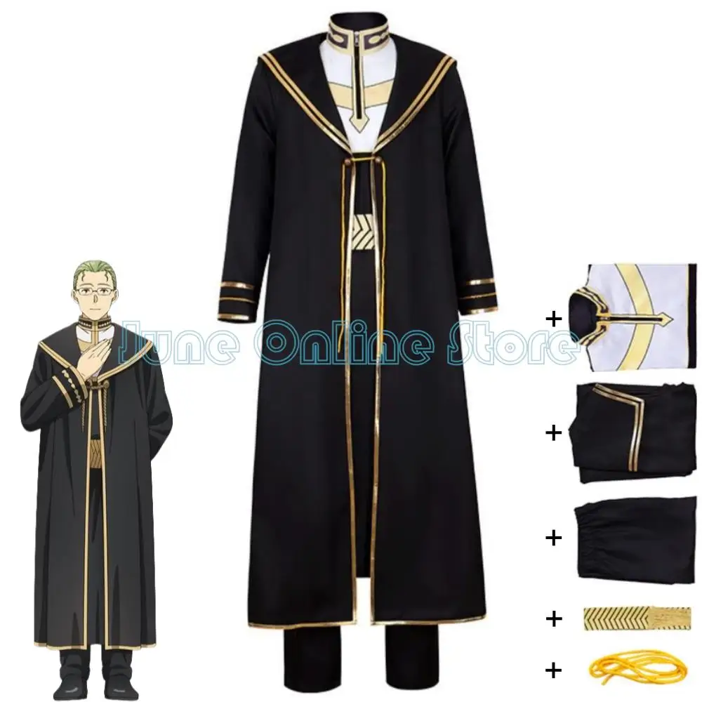 

Anime Heiter Frieren At The Funeral Beyond Journey'S End Cosplay Costume Cartoon Priest Uniform Halloween Stage Performance Suit