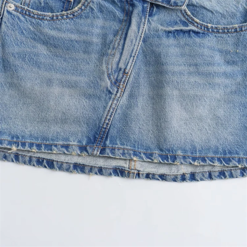 Women's Mini Skirts 2024 New Spring and Summer Fashion Women Denim Skirts Casual Chic High Street Ladies Skirt