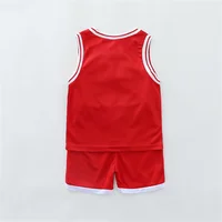 2PCS Children's Summer Fashion Tank Top Basketball Suit Baby Sleeveless Shorts Sports Set 2