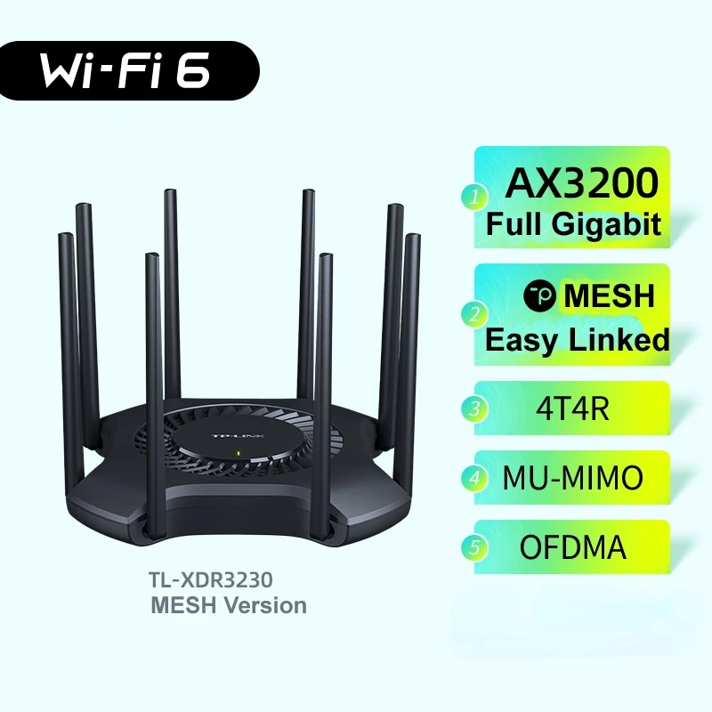 

AX3200 wifi6 ax3200 T P-link 2,4 + 5G двухдиапазонный беспроводной маршрутизатор, высокоскоростная сеть, полный гигабитный порт, маршрутизация, стабильная фотография
