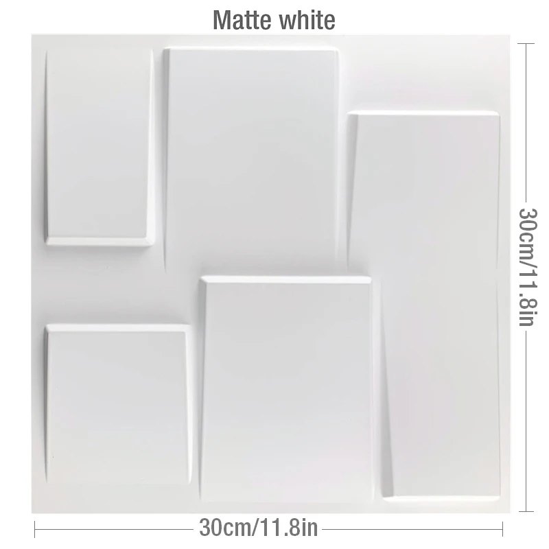 P-Matte white-12PCS