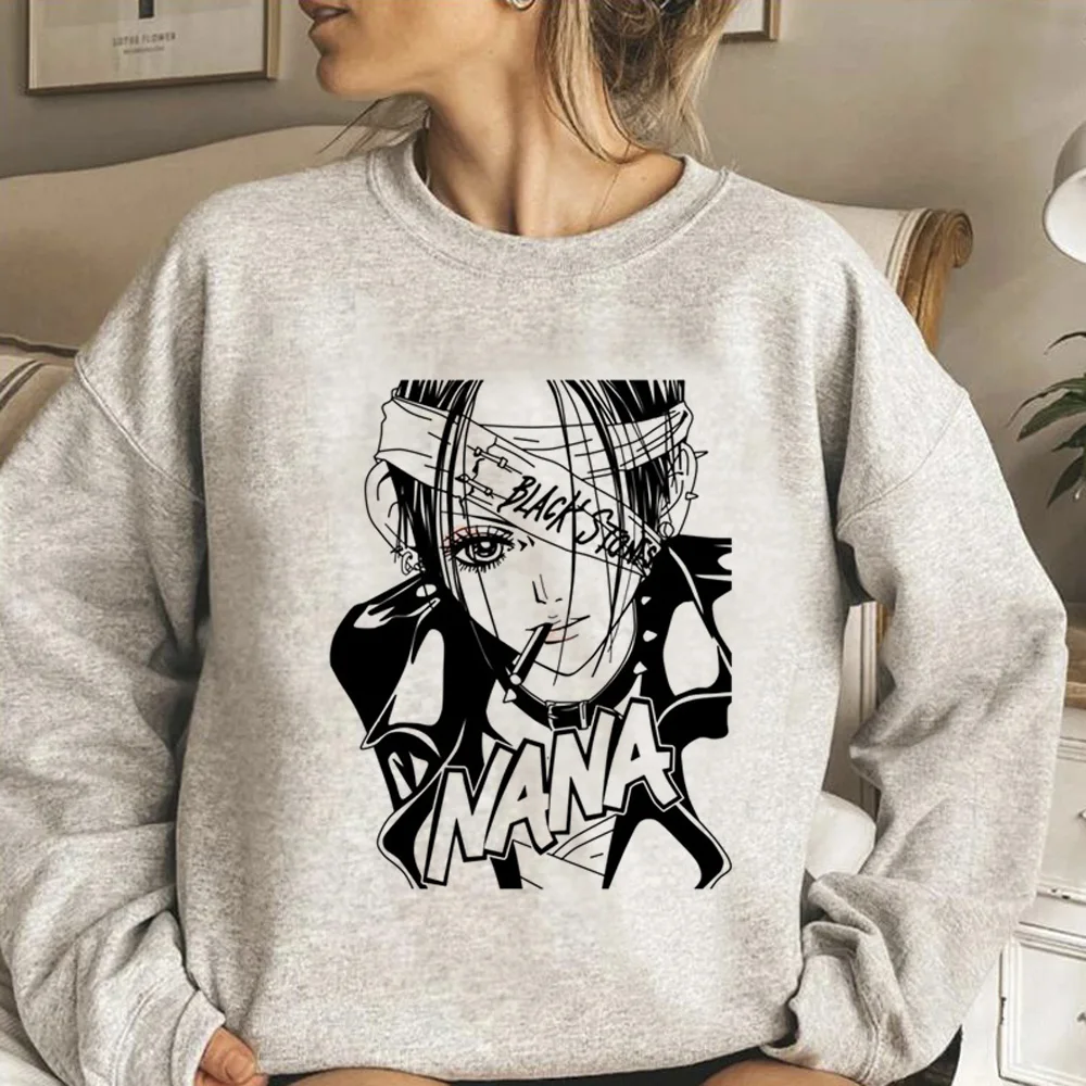 Nana Anime Manga Comprida Hoodies, Top de