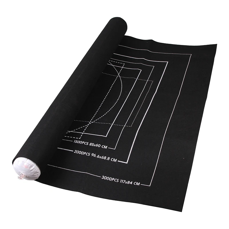 퍼즐 보관 담요 세트 500-1500 퍼즐 66*116cm 펠트 퍼즐 담요 그레이/블랙 분류 디스크 풍선 막대 TMZ