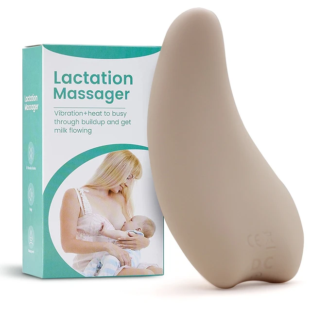 Pro Lactation Massager, Silicone Breast Massager Breastfeeding w 2 heat  levels