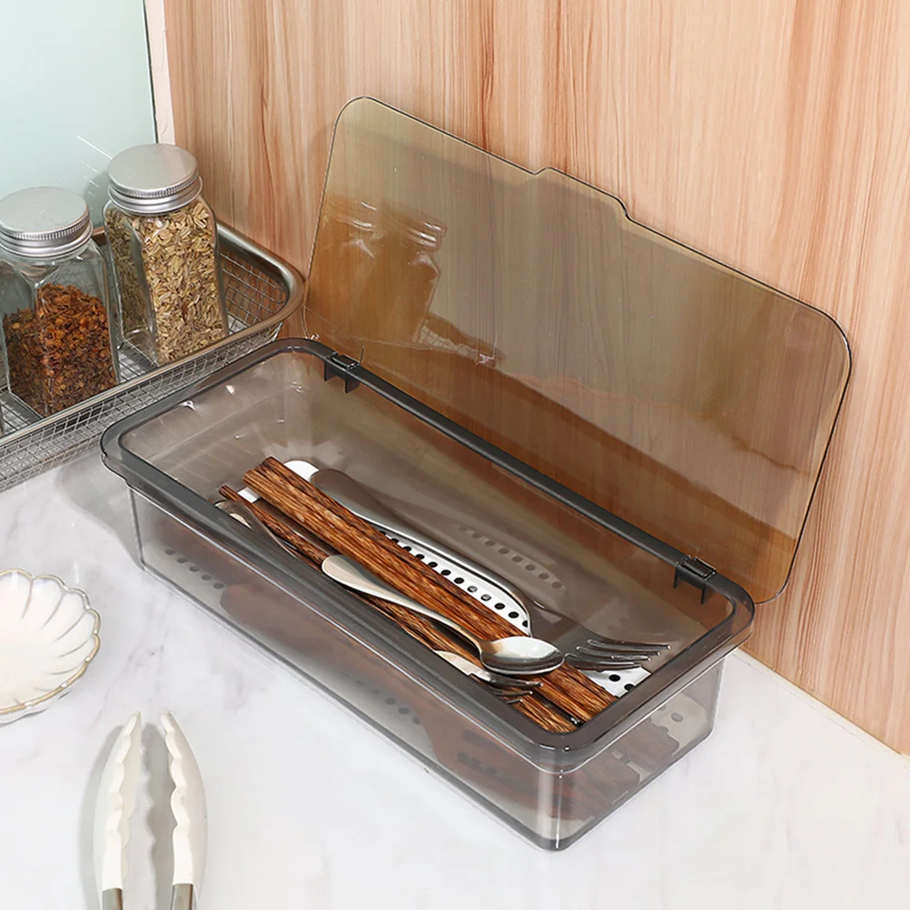 

2 Pcs Cutlery Storage Box Flatware Kitchen Organizer Holder Bracket Multi-function Pp Delicate Utensil Holders Baby