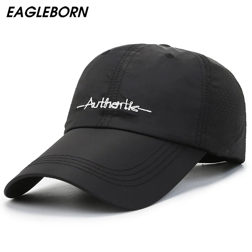 

EAGLEBORN Design Baseball Cap Men Summer Hat Polyester Women Visor Hat High Quality Embroidered Letter Baseball Cap for Men