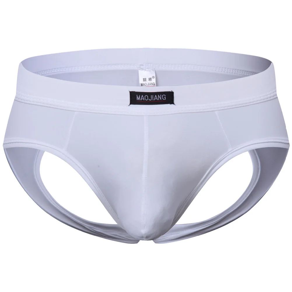 

Mens Sexy JockStrap Breathable Underwear Bulge Pouch Lingerie Backless Buttocks Briefs Soft Quick-drying Underpants Panties