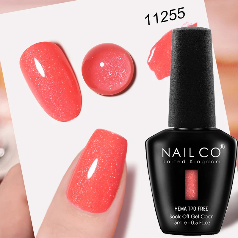 NAILCO Premium Soft Color Gel Polish - Vibrant Semi-Permanent Varnish, HEMA & TPO Free