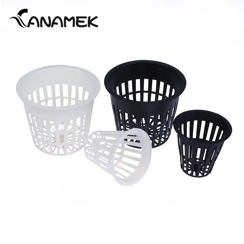 Nursery pots plant propagation pots hydroponic plant pots 10Pcs 2 inch 3 inch planting mesh pot for orchids hydroponics