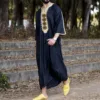 Islam Kaftan Muslim Men Clothing Moroccan Caftan Hand Embroidered Loose and Breathable Djellaba Abaya Thobe for Men Summer