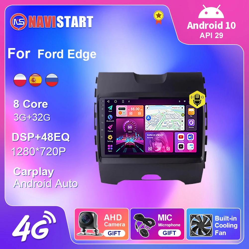 Navistart For Ford Edge 20152017 Android 10 Car Radio Audio For 4g