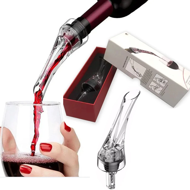 Wine Aerator Pourer Decanter Magic Quick Aerating Pouring Tool Pump Portable Filter