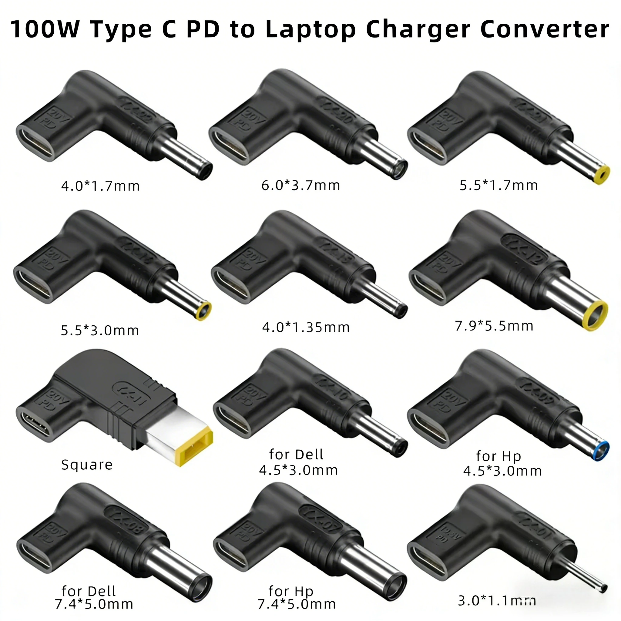 ? P ? D 100W 타입 C - 유니버설 노트북 충전기 컨버터 (아수스, 레노버,..