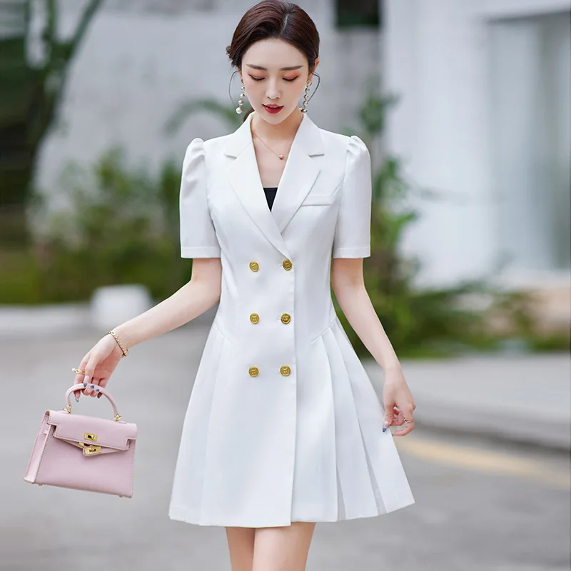 

Summer Short Sleeve Elegant Dresses OL Styles Women Formal Dress Vestidos Business Work Wear Tops Clothes S-4XL